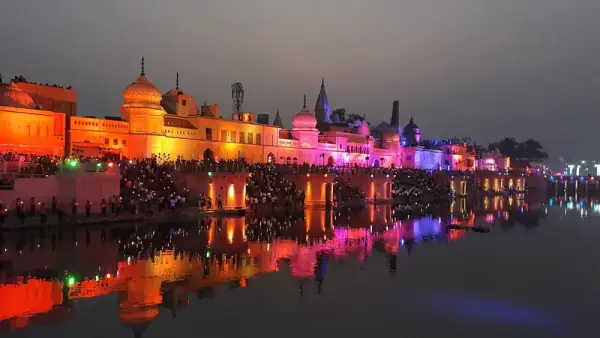Saryu River Night View, Ayodhya, Ayodhya