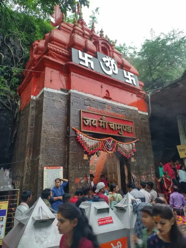 Maa Chamunda Mata Temple atop Dewas Tekri, Dewas