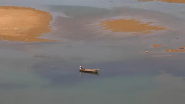 Triveni Sangam — confluence of Ganga, Yamuna and Saraswati rivers, Prayagraj
