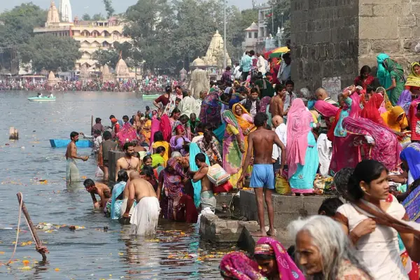 Ram Ghat on the Shipra river, Ujjain, Shajapur