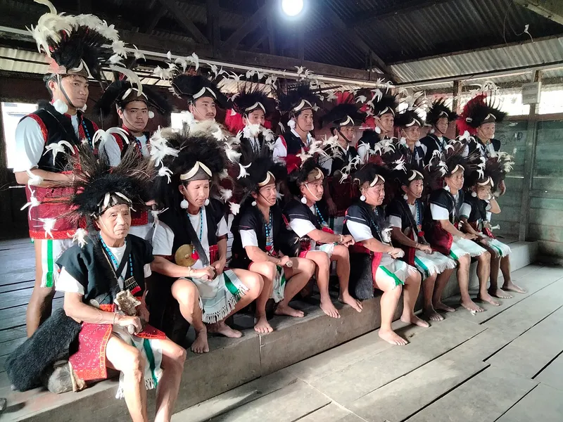 Cultural troop of Adi tribe, Upper Siang