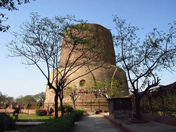 Dhamek Stupa at Sarnath — site of Buddha's first sermon, Varanasi