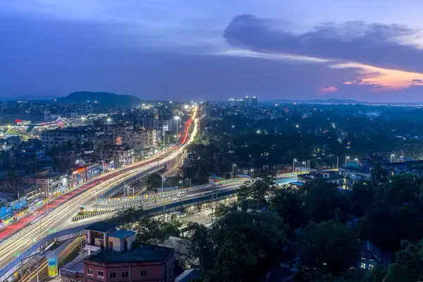 Kamakhya temple aerial, Kamakhya, Guwahati