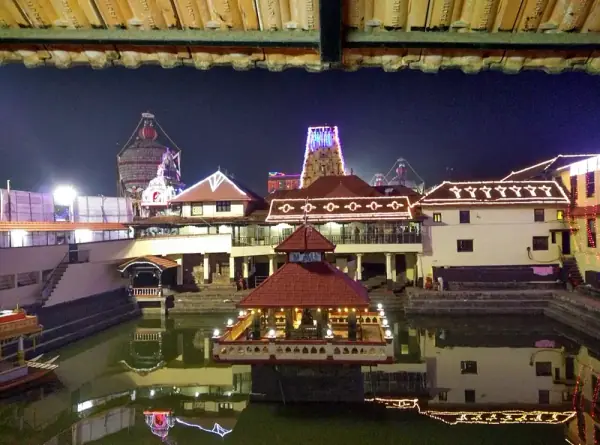 Udupi Krishna night view, Udupi Krishna