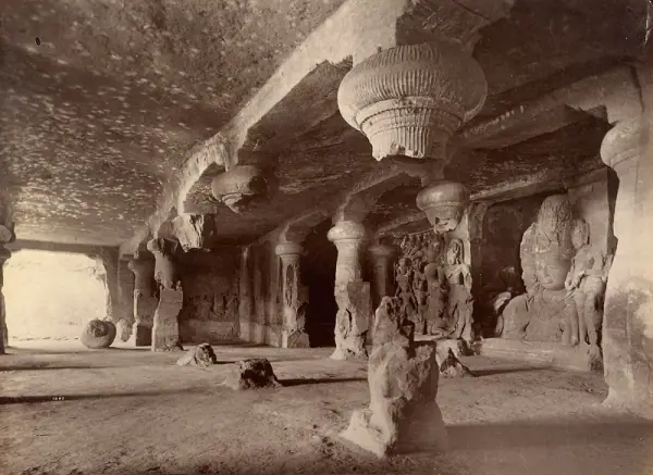 Elephanta Caves interior, Mumbai