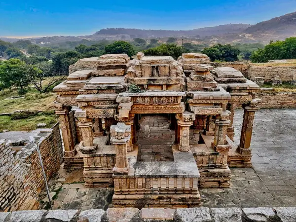 Gwalior Fort aerial, Gwalior