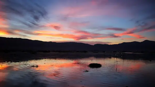 Loktak Lake sunset, Moirang