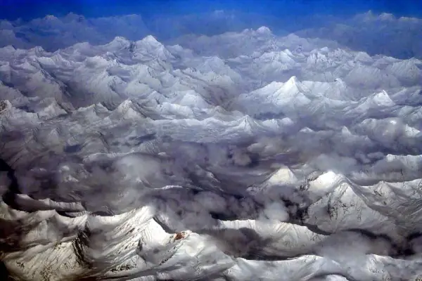 Nubra Valley aerial, Nubra