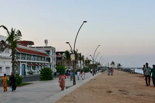 Pondicherry Beach sunset, Puducherry